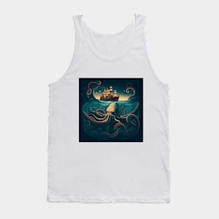 Sea Monster Octopus Tank Top